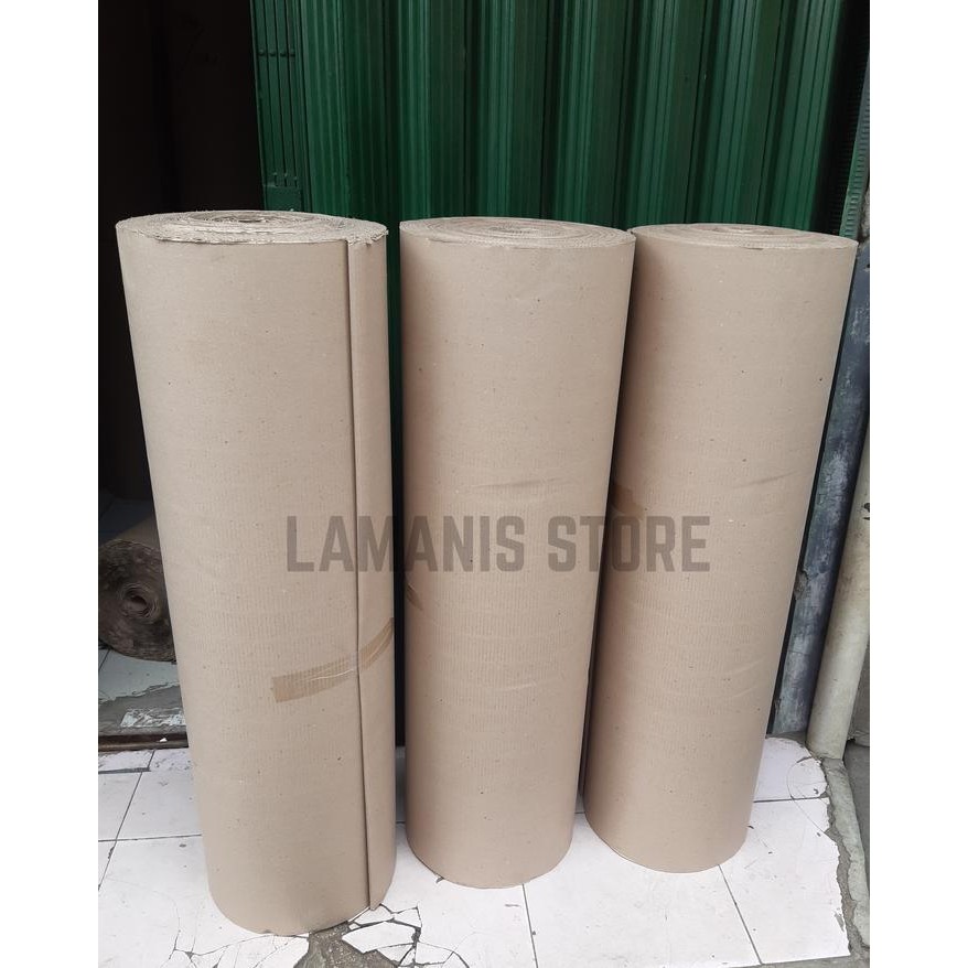 

Kardus Lembaran Gulungan Corrugated Karton Single Face Roll 50 cm - 100 cm