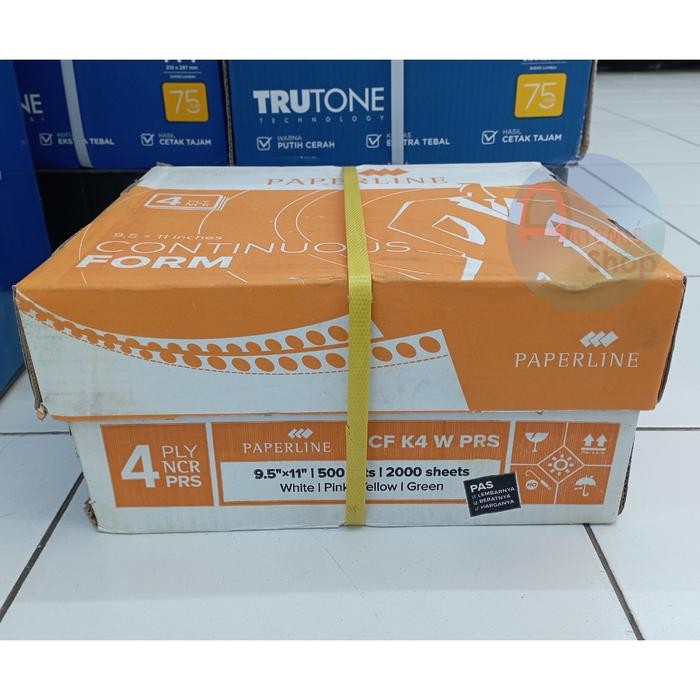 

Kertas Continuous Form PAPERLINE 4 Ply K4 PRS Warna Potong Kertas Komputer CF K4 PRS W