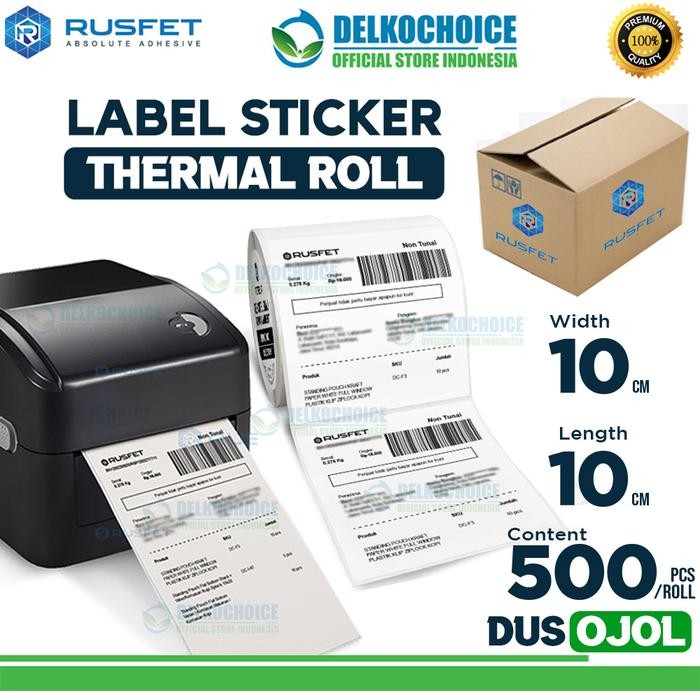 

Thermal Label Stiker Paper Roll Resi Online Shop RUSFET / DUS OJOL