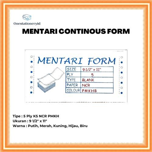 

Kertas Continuous/Continous Form 5 Ply, 5 Rangkap K5 NCR PMKHB