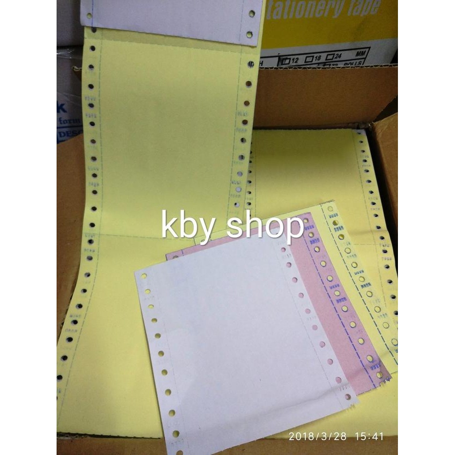 

KERTAS WARTEL 3 PLY CONT FORM 9 1/2 : 2 X 11 : 2 RESI POS
