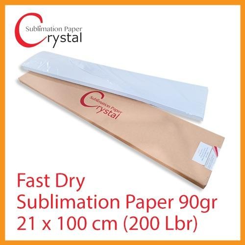 

Sublimation Paper Kertas Sublim 90gr 21cm x 100cm ( 200lbr) u/ lanyar