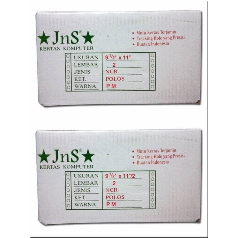 

KERTAS CONTINUOUS FORM JNS 9 1/2 X 11 2 PLY FULL & 2/2 (DIBAGI 2)