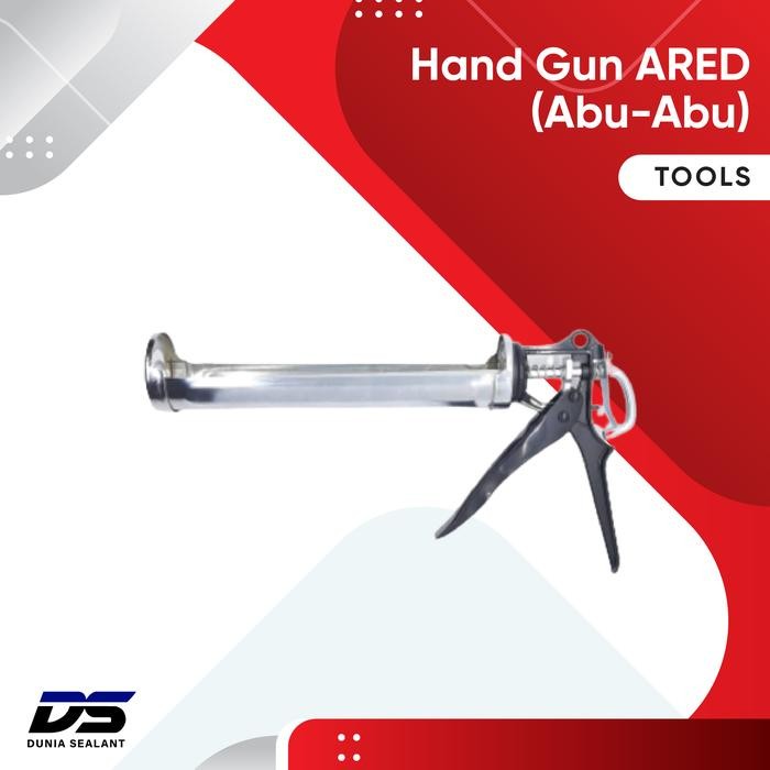 

Stok Baru ARED Revolving Handy Gun Tembakan Sealant Berputar Silen Lem Kaca - Abu-abu