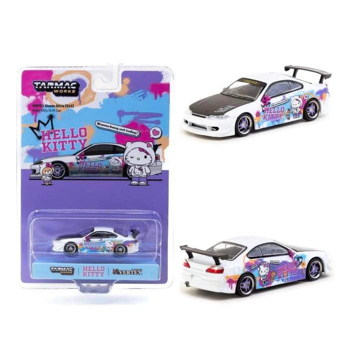 Tarmac Works Vertex Nissan Silvia S15 Hello Kitty Special - Indonesia Exclusives - Tarmac Works -