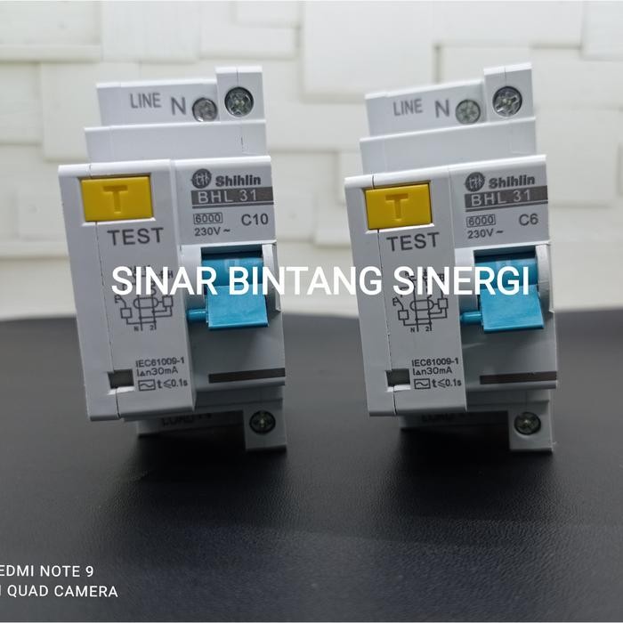 Termurah Elcb/Rccb Shihlin 1P+N 10A 30Ma