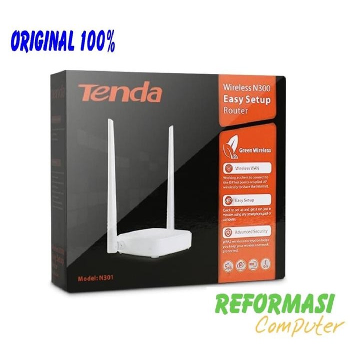 TENDA N301 WIRELESS N300 EASY SETUP ROUTER
