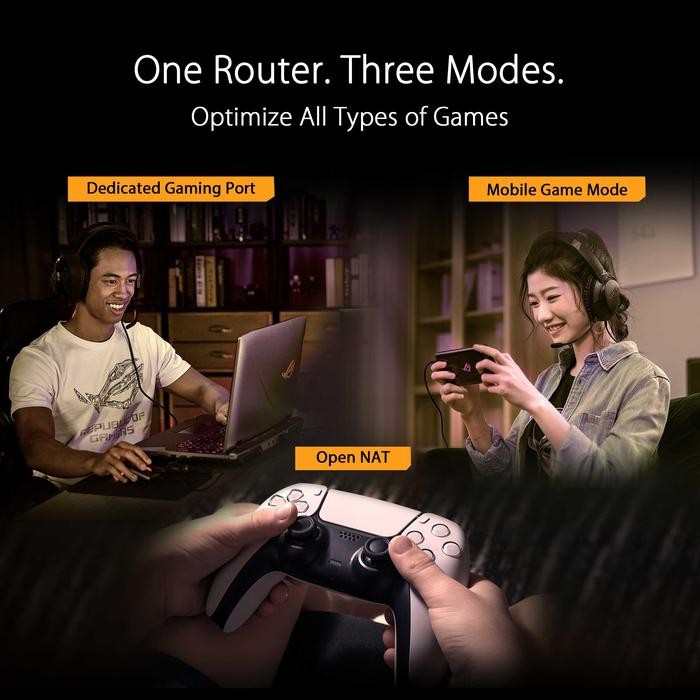 ASUS TUF GAMING AX6000 DUAL BAND WIFI 6 EXTENDABLE GAMING ROUTER