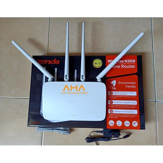 TENDA F6 WIRELESS N300 ROUTER TENDA F6 EASY SETUP ROUTER 4 ANTENA