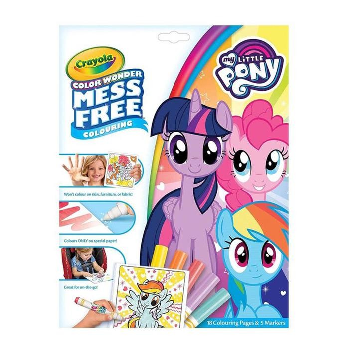 

Little Pony From Crayola 18 Coloring Pages And Markers Mess Free