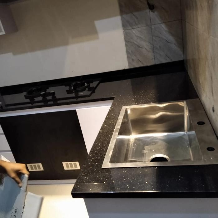 granit black gold top table / top table black gold Terlaris