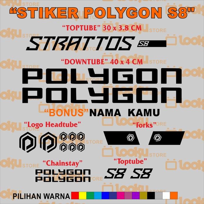Stiker Polygon Strattos S8 Doff Varian