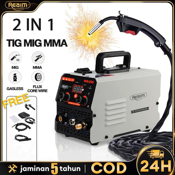 Promo Mesin Las Mig Listrik Trafo Las Welding Inverter Las Tanpa Gas Travo Inverter Mig 250 Mesin