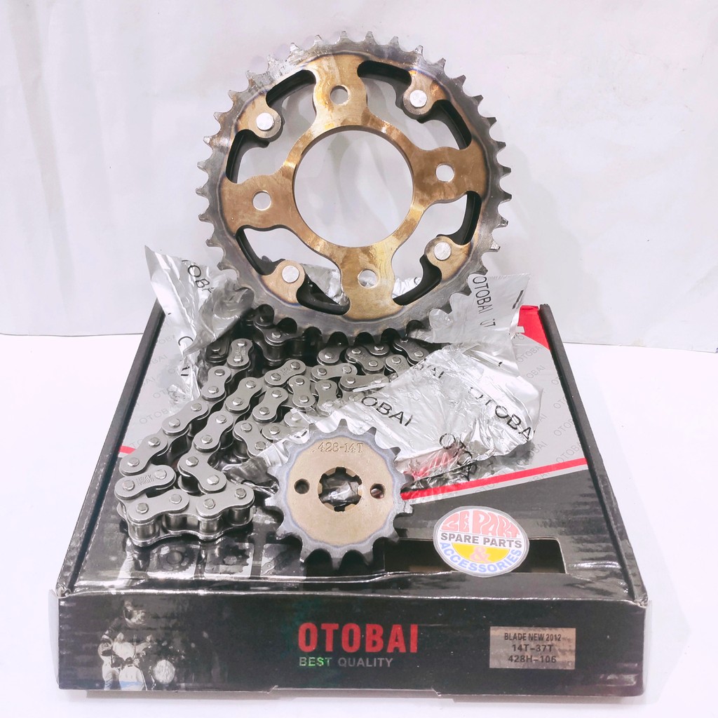 Paket Rantai Blade New Revo Absolute 428 KWW Gear Gir set dan Rantai H Limited Item Barang Langka Sp