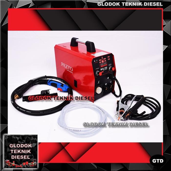 Termurah Pazto Mesin Las Mig 160 A 5 Kg Co2 Tanpa Gas Welding Gasless Japan
