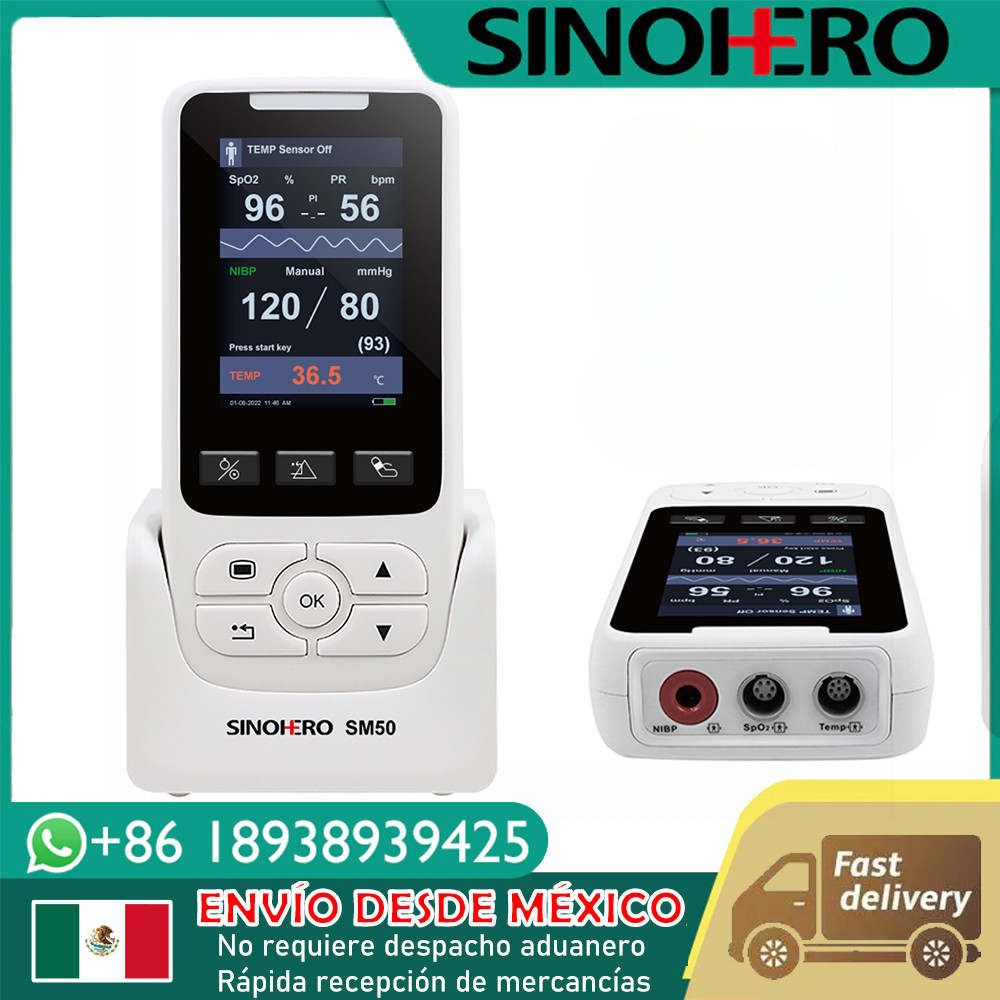 BARU Mexico Warehouse Handheld Vital Signs Monitor Hospital Clinical Portable Rate Patient Monitor S