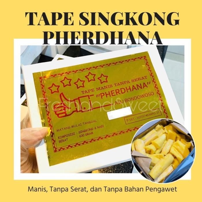 

(Allthebest) Tape Singkong Pherdhana Bondowoso - manis, tanpa serat / Perdana
