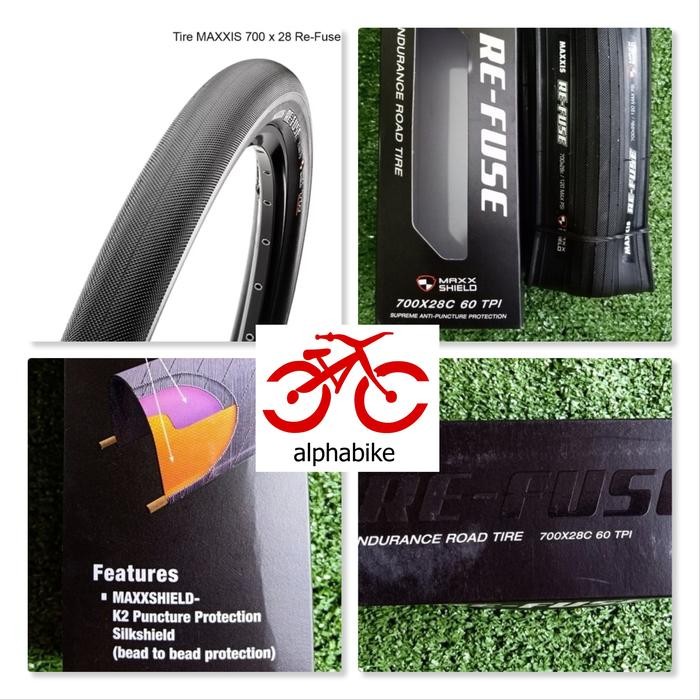 Best seller BAN LUAR MAXXIS 700 X 28C REFUSE 700X28C 700 X 28 Terlaris