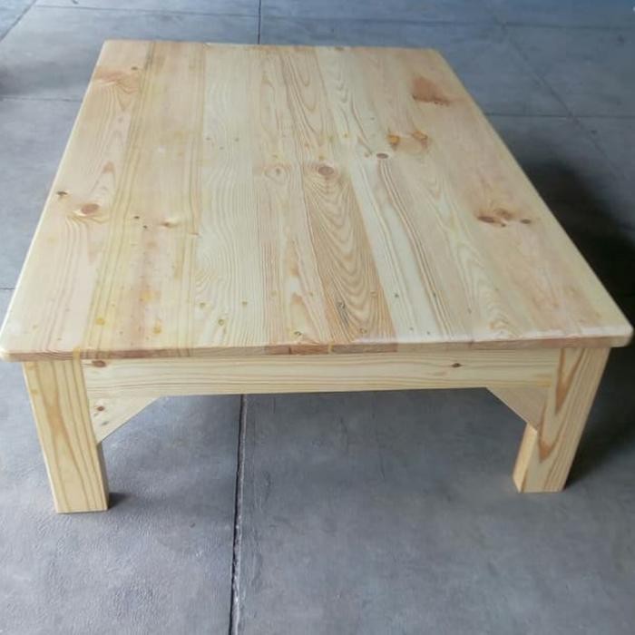 meja lesehan kayu jati belanda 120*80*35 *