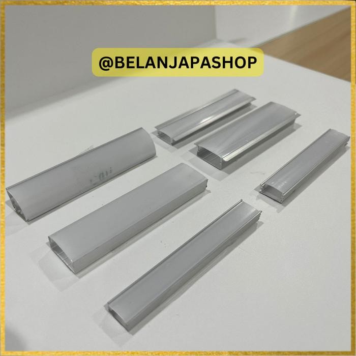 Cover LED Strip 1m / Housing Aluminium LED Strip Panjang 1meter *