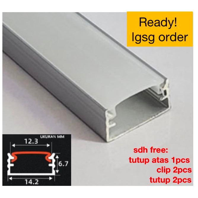 ALUMINIUM LED STRIP U/HOUSING LED STRIP 1M *