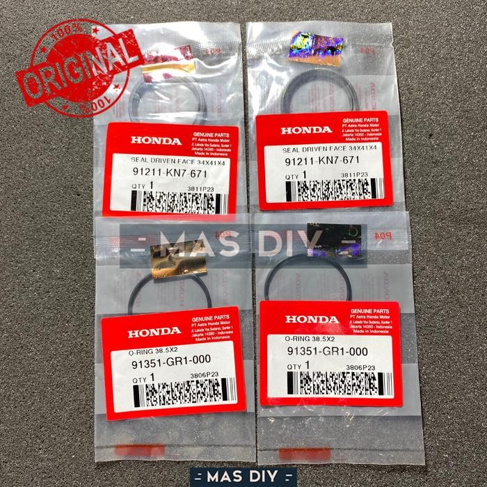 Paket Seal Sil Pulley Puli Belakang Driven Face Vario 150 125 160 PCX ADV 150 PCX 160 Stylo AHM *