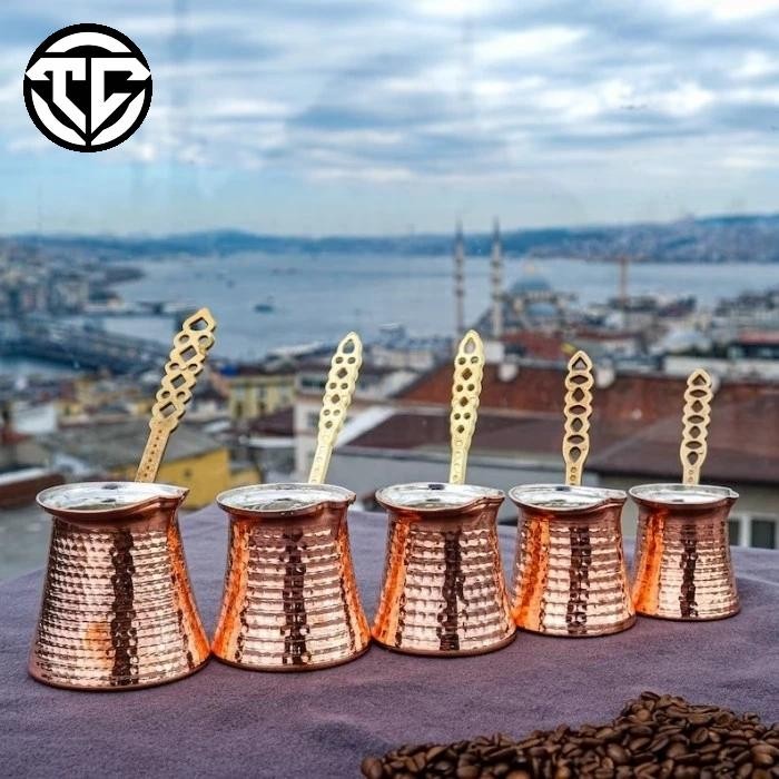 RATN Turkish Coffee Pot / Ibrik /Cezve , Alat Masak Kopi Turki , Tembaga Asli Turki , 100