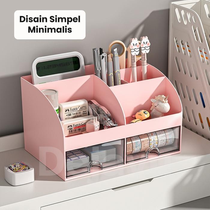 

Kenko Stationary - Dejavu Kotak Organizer Alat Tulis Meja Kantor Rak Kosmetik Laci Desktop Storage