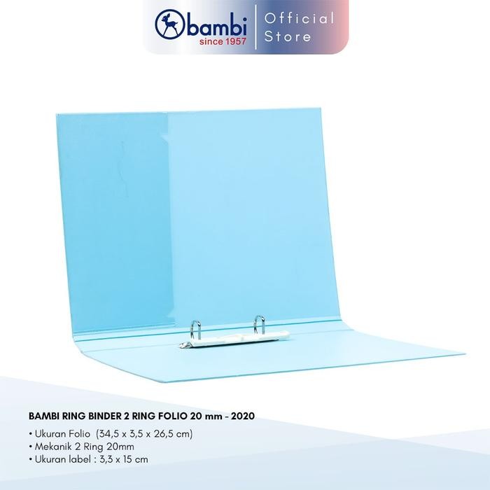 

Bisa Grab! Bambi Ring Binder Folio 2 Ring Type D All Color Small Size 20 Mm Original