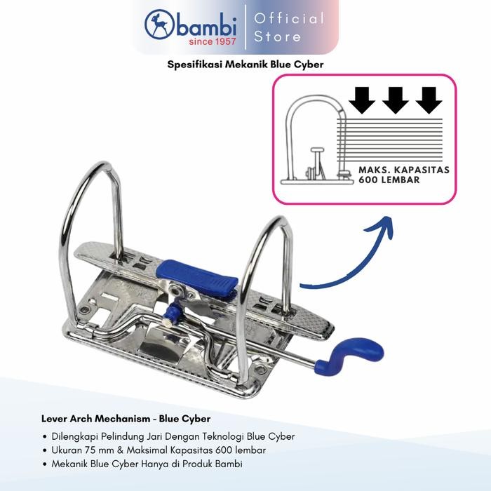 

Bambi Lever Arch File Ordner Folio All Color Jumbo Size 75 Mm Original