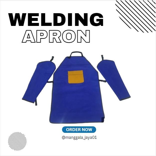 NEW BAJU SAFETY LAS / APRON LENGAN LAS / CELEMEK LAS KULIT