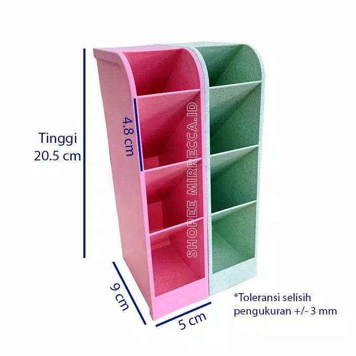 

Deli Stationary - 4 Grid Rak Mini Stationery Desk Organizer Tempat Pensil/Pulpen Korea