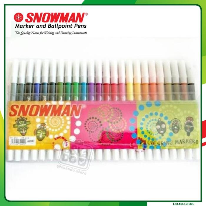 

Spidol Snowman 24 Warna Pasti Ori