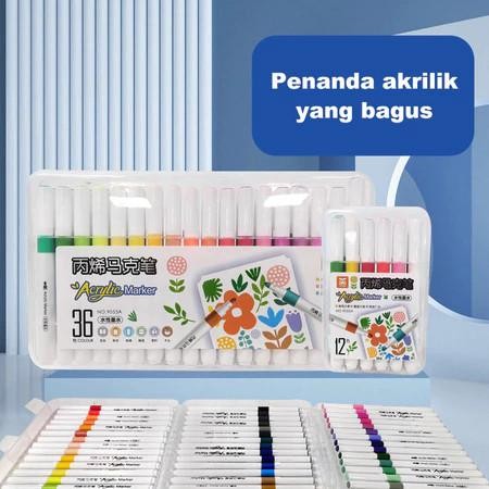 

Spidol Warna Warni Spidol Set Sketch Marker Marker Drawing Pen 12/36/48 Warna Pasti Diskon