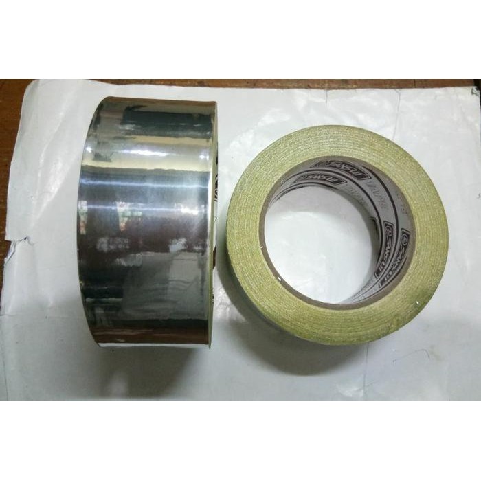TAPE / ISOLASI / LAKBAN ALUMUNIUM WARNA SILVER