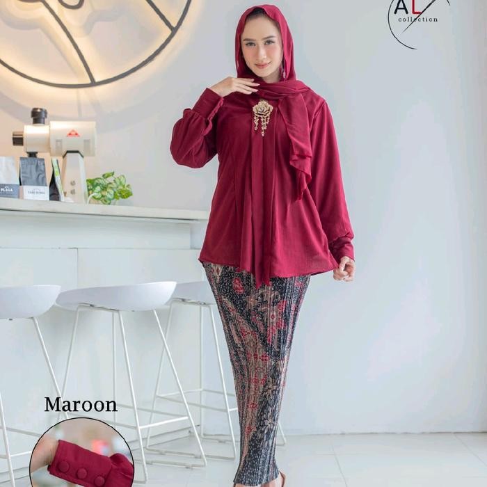 baju setelan kebaya encim betawi / kebaya none selendang / kebaya betawi selendang / kebaya betawi