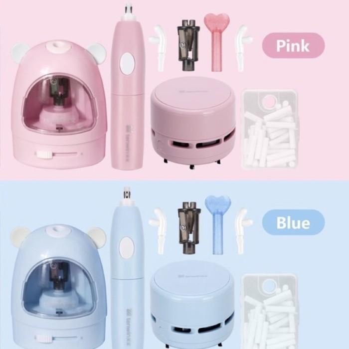 

Tenwin Electric Stationery Set Alat Tulis Penghapus Serutan Electric