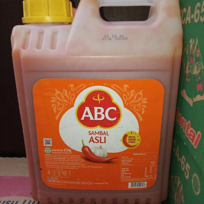 Saos Sambal Abc Asli Jerigen 5,5Kg