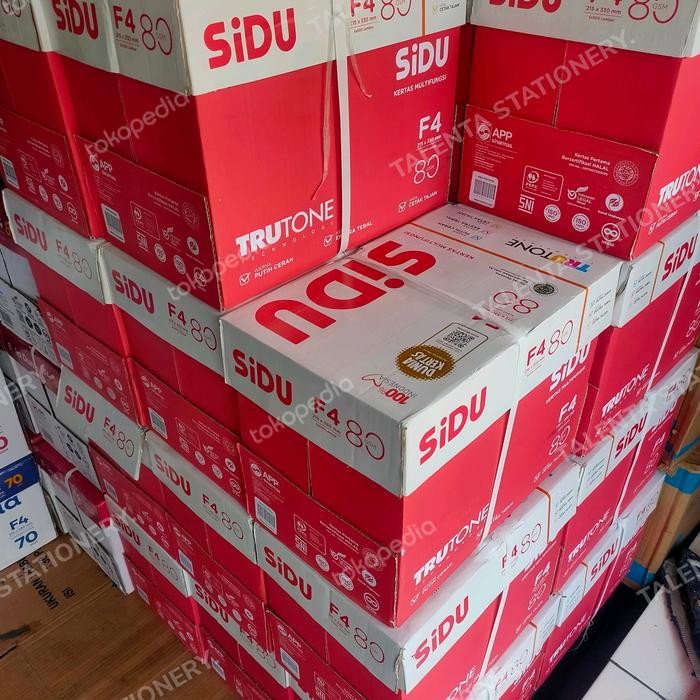 

Kertas Hvs Sidu (Sinar Dunia) F4/Folio Harga 1 Dus Isi 5 Rim