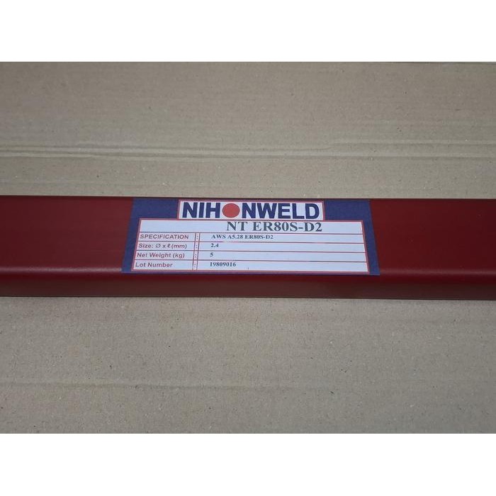 KAWAT LAS ER80S-D2 DIA 2.4MM NIHONWELD