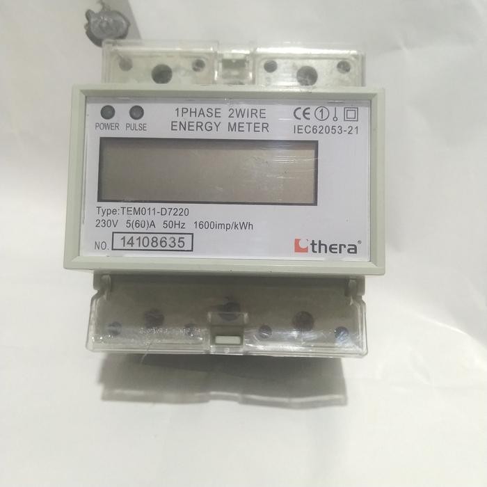 KWH METER 1PHASE thEra TEM011-D7220 5(60)A 50Hz.