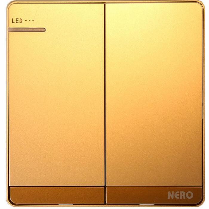 saklar seri LED decora gold Nero. saklar seri LED Nero decora gold
