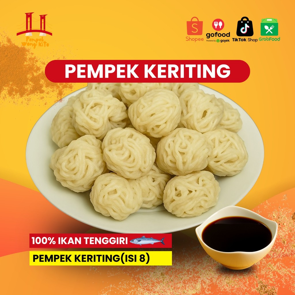 

Pempek WongKito - Pempek Asli Pelembang - Paket Keriting 8Pcs