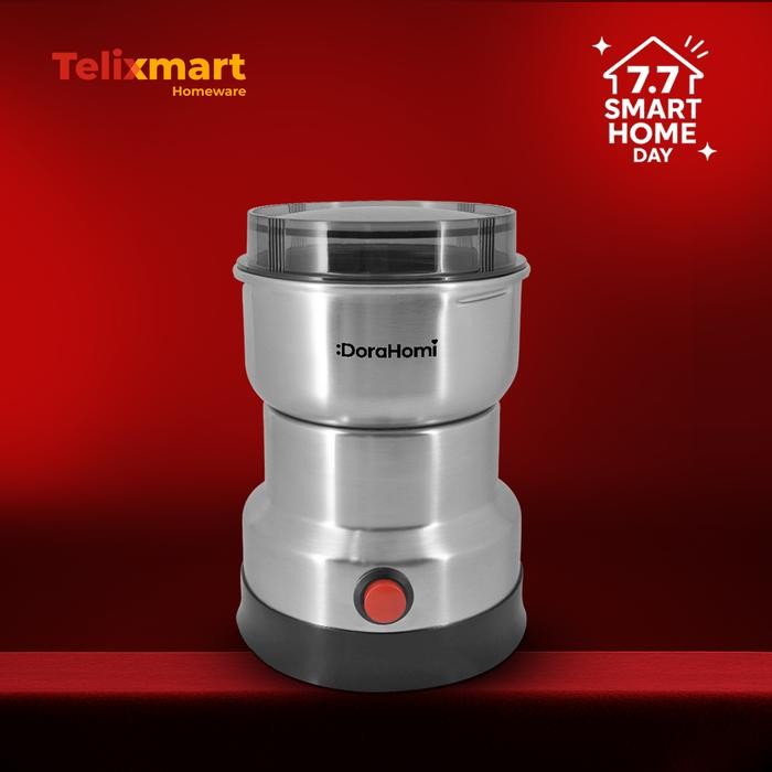 Grinder Mini Dorahomi Mesin Penggiling Kopi Blender Bumbu Kering Stainless Listrik