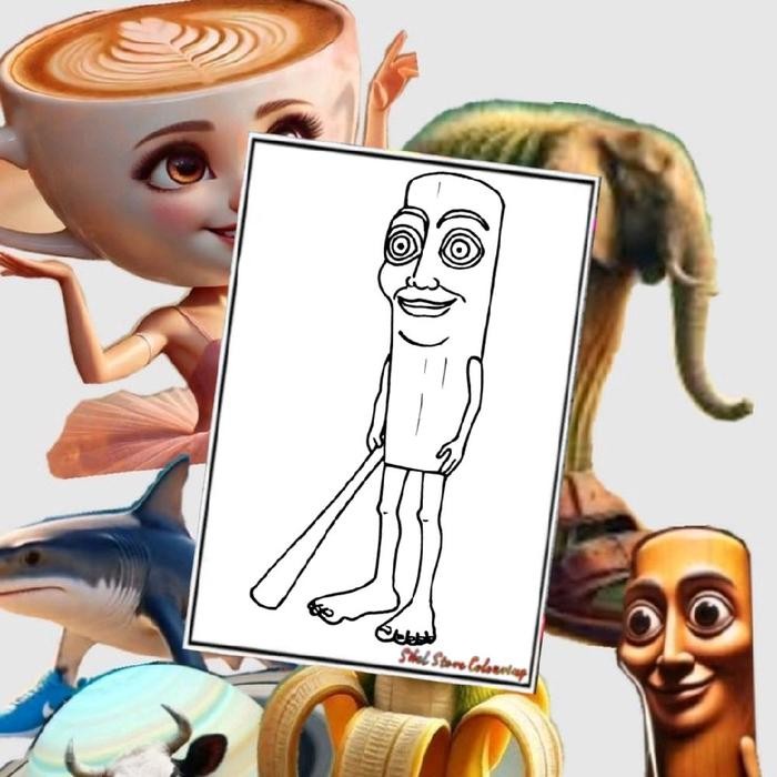 

KERTAS GAMBAR MEWARNAI ANOMALI TUNG TUNG SAHUR V1 / ITALIAN BRAINROT V1 ISI 15 LEMBAR GAMBAR BERBEDA