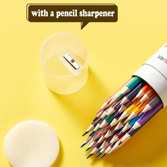 

Deli pensil warna 12/24/36/48 dengan serutan