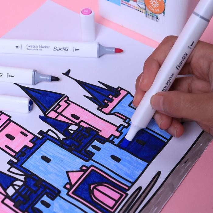 

Bantex Sketch Marker 12 Warna 2 Tip Waterbased Untuk Ilustrasi Manga PP Box BK2007