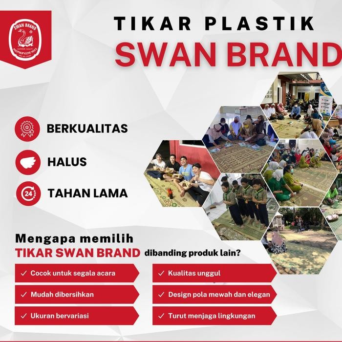 Tikar Plastik Swan Brand - Tikar Engkel Swan Brand 230 Cm X 95 Cm Terlaris