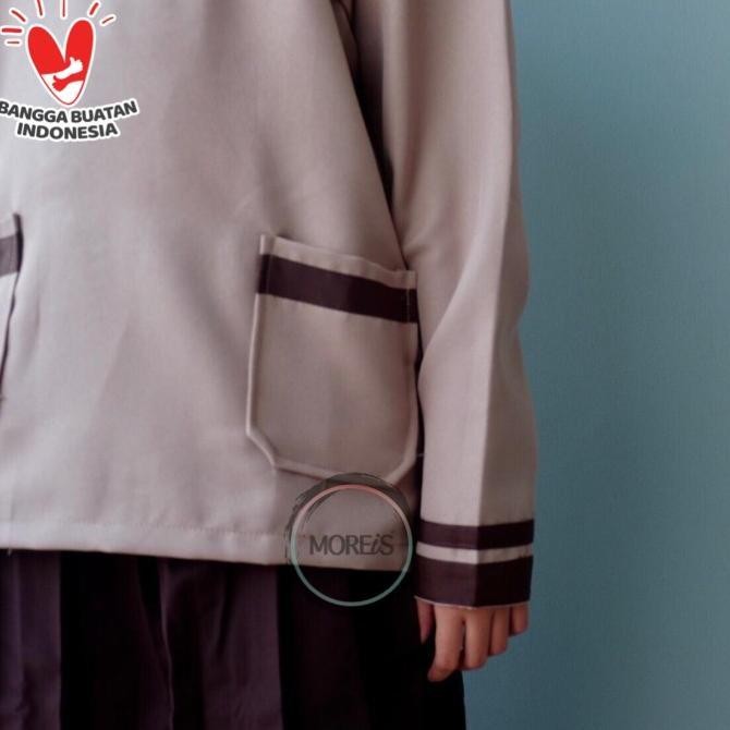 (Allthebest) ''Salle" Seragam Pramuka Siaga Panjang Bahan Rapilo/Laricci Perempuan Termurah