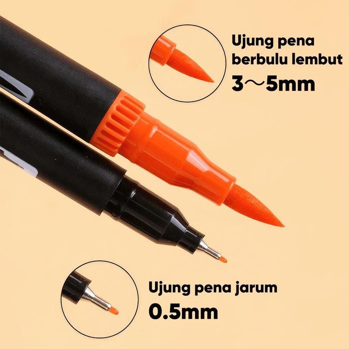 

Giorgione Markers Brushpen Dual Tip Marker Pen Pulpen Outline Dua Ujung G-DTW